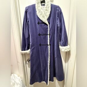 American Girl Purple Teddy Jacket with White Trim